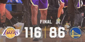 湖人大胜 创下詹姆斯缺席最大赢球分差