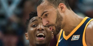 戈贝尔再遭网友痛斥 又摸遍其他球员物品？