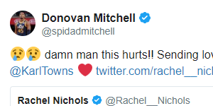 NBA众多球员为唐斯母亲哀悼 这一切太让人伤心