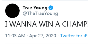 特雷-杨称自己想要夺冠 被网友门无情嘲讽