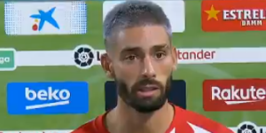 卡拉斯科称马竞之所以能扳平 是因为比赛态度好