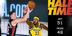 罗宾逊砍下24分 热火大胜步行者