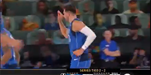 贝弗利狂喷垃圾话 东契奇喷裁判吃T