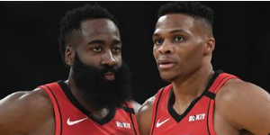 火箭公布下赛季大名单 哈登和维斯布鲁克领衔球队