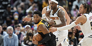 1月17日NBA常规赛爵士对掘金 爵士止住四连败