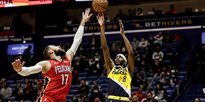 1月25日NBA常规赛鹈鹕对步行者 鹈鹕击败步行者