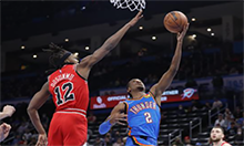 2022年1月25日NBA常规赛公牛VS雷霆 公牛击败雷霆