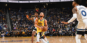 1月28日NBA常规赛勇士vs森林狼 勇士擒拿森林狼