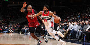 2月8日NBA常规赛热火vs奇才 热火客场大胜