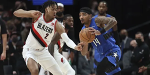 2月9日NBA常规赛魔术VS开拓者 魔术送开拓者6连败