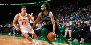 2022年2月14日NBA常规赛老鹰VS凯尔特人  凯尔特人取得8连胜