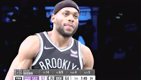 2022年2月15日NBA常规赛国王vs篮网比赛录像 回放集锦