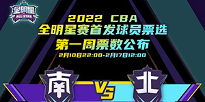 2022CBA全明星第一周票数排名一览