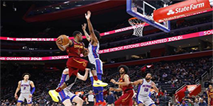 2022年2月25日NBA常规赛骑士VS活塞 活塞队险胜骑士队