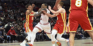 2月25日NBA常规赛老鹰VS公牛 公牛险胜老鹰获6连胜