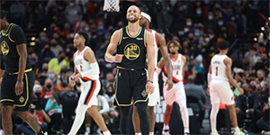 2月25日NBA常规赛勇士VS开拓者  开拓者四连胜被终结