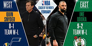 2022NBA2月最佳教练是谁