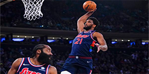 大帝狂轰43+14 哈登破4纪录