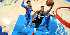 3月9日NBA常规赛雄鹿VS雷霆战报  雄鹿队取得5连胜