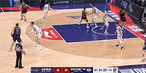 2022年3月10日CBA常规赛第33轮北京vs广州比赛录像 回放集锦