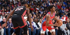 2022年3月22日NBA常规赛热火VS76人 热火连胜被终结