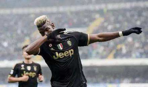 博格巴的庆祝动作