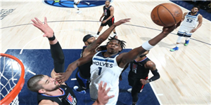 2022年4月13日NBA常规赛快船VS森林狼  森林狼获胜