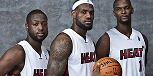 热火三巨头夺冠阵容一览