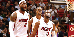 热火三巨头打了几个赛季