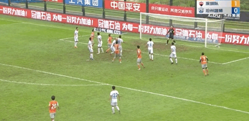中超：6月17日深圳FC1 :比0战胜沧州雄狮 阿奇姆彭进球