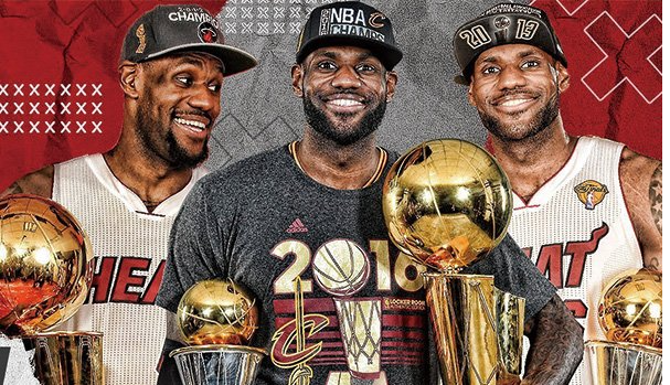 勒布朗詹姆斯几个总冠军戒指