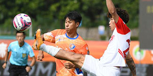 中甲第七轮：青岛海牛1:1江西北大门 痛失比赛胜利