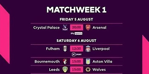 2022英超联赛开赛时间