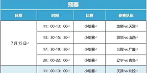 2022CBA夏季联赛赛程一览