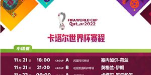 卡塔尔世界杯赛程2022赛程表