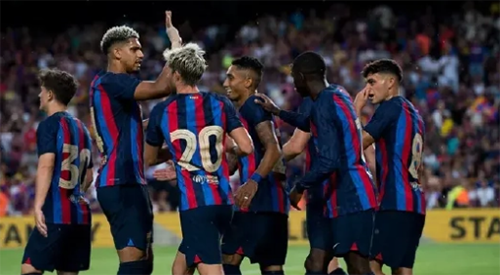 2022甘伯杯巴萨vs普马斯直播回放 主场6比0大胜普马斯