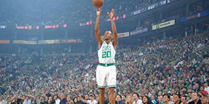 雷阿伦生涯三分命中率多少