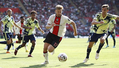 英超第2轮：南安普顿2-2利兹联全场回放 视频集锦地址一览