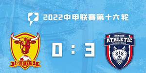 中甲第十六轮：四川九牛0:3陕西长安竞技 赢得比赛最好成绩