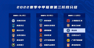 2022中甲联赛第三阶段赛程表时间