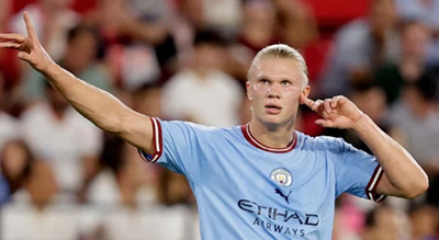 哈兰德创曼城队史新纪录 欧冠英超首秀均进球