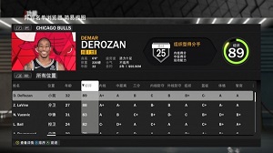 nba2k23公牛队能力值