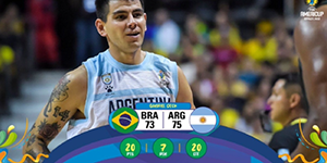 阿根廷男篮75-73险胜巴西男篮 夺得2022男篮美锦赛冠军