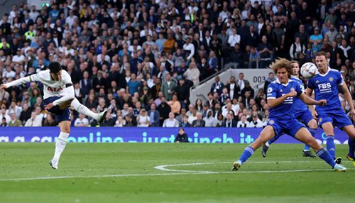 英超第8轮：热刺6-2莱斯特城 凯恩进球孙兴慜戴帽破荒