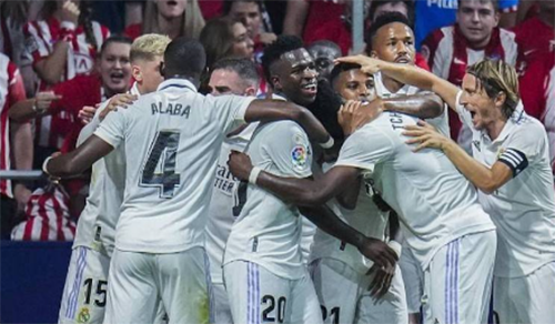 西甲第6轮：马德里竞技1-2皇家马德里 罗德里戈巴尔韦德破门