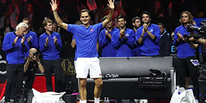 2022拉沃尔杯：费德勒完成退役最后一战 挥泪告别网球赛场