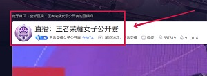 王者荣耀女子公开赛在哪里看直播回放2022