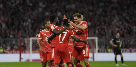 德甲第10轮：拜仁慕尼黑5-0弗赖堡 萨内世界波马内建功