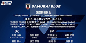 2022卡塔尔世界杯日本队参赛人员