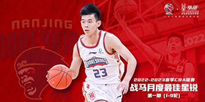 2022/2023CBA第一期月度最佳星锐球员是谁